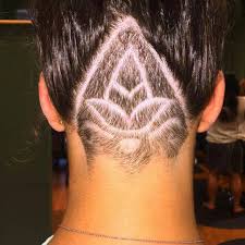 Lotus Flower Undercut Pattern How Neat And Cool Haar Ideen Haare Frau