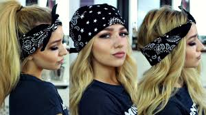 Pia Mia Kylie Jenner Inspired Bandana Hairstyles Hair Tutorial Bandana Hairstyles Short Long Hair Styles Short Hair Styles