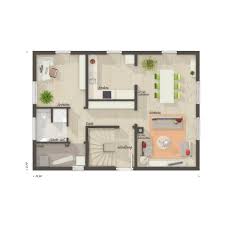 Einfamilienhaus Grundriss Erdgeschoss Offen Mit Satteldach Architektur Zwerchgiebel Haus Bauen Ideen Massivhau Town Country Haus Architektur Haus Grundriss