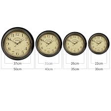 Shed some light on your unique style & shop a variety of wall clocks today. Kitchen Wall Clocks Round Hanging 14 16 Inch Metal Silent Outdoor