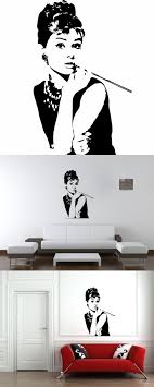 Choose from 3 authentic tiffany & co. Audrey Hepburn Breakfast At Tiffany S Wall Sticker Decal Silhouette Decoration 36 In Black Audrey Hepburn Breakfast At Tiffanys Wall Sticker Interior Wall Design