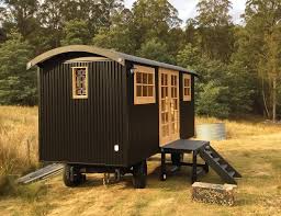 Handcrafted, bespoke shepherd huts for sale. Classic Black Shepherd S Hut For Sale Now Gypsy Wagons Australia