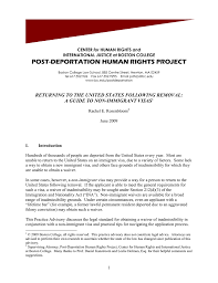 Post Deportation Human Rights Project For International Justice At Boston College