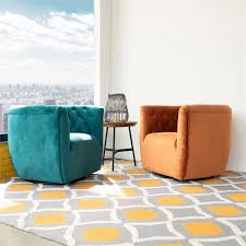 Here, your favorite looks cost less than you thought possible. Rose Mid Century Modern Burnt Orange Velvet Swivel Accent Chair Ash4942