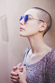 Buzzcut Buzz Haircut Bald Head Girl Shaved Head