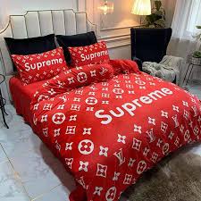 シュプリーム布団カバー4点セット 掛け布団カバー ベッドシーツ インテリア 収納 布団カバー ベッドシーツ