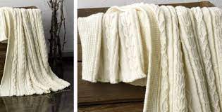 This crochet throw / blanket pattern was inspired by long, lazy, rainy weekends (or snowy if you live near me!). Aran Knitted Country Throw Free Knitting Pattern