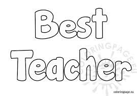 We did not find results for: Best Teacher Coloring Page Coloring Page