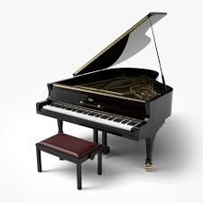 Grand Piano 3d Model In 2020 Piano Grand Piano 3d Model