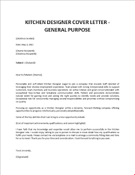 Kitchen Designer Cover Letter