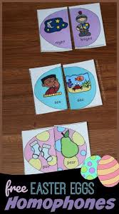 Crafts for third grade and up. Free Easter Egg Homophones Activity For Kids