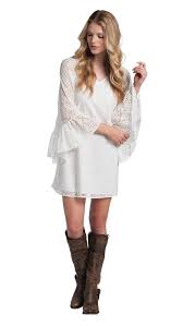 Rancho Estancia Lace Dress Western Size Xl White Womens Boho
