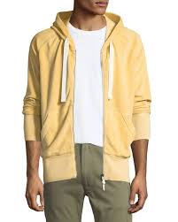 Tom Ford Terry Cloth Zip Front Hoodie Tomford Cloth Hoodies Yellow Hoodie Terry Cloth