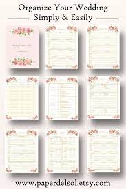 Wedding Planner Printables Wedding Planning Checklist Etsy Diy Wedding Binder Wedding Planner Book Wedding Planner Printables