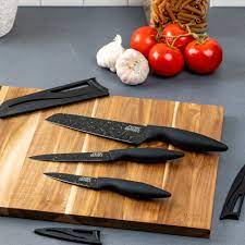 Thyme Table Black Speckled Knife Set Walmart Com Walmart Com In 2020 Knife Sets Knife Speckle