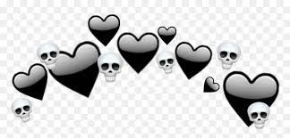 Heartjoon Black Heartcrown Heart Crown Skull Black Heart Crown Png Transparent Png Vhv Different styles of crown png images with high resolution are available. black heart crown png transparent png