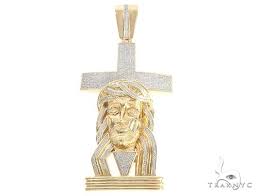 22kt jesus, cross pendants 22kt fancy pendants 22kt initial pendants 22kt om pendants. Diamond Jesus Cross Pendant 65479 Mens Hip Hop Pendant Yellow Gold 10k Round Cut 1 72 Ct