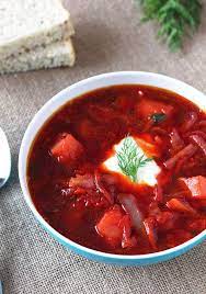 Borscht Ukrainian Cabbage Beet Soup Leelalicious Beet Soup Borscht Beet Soup Recipes