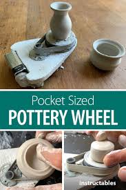 Pocket Sized Pottery Wheel In 2020 Pottery Wheel Diy Pottery Wheel Miniature Pottery