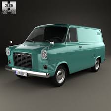 3d Model Of Ford Transit Panel Van 1965 Ford Transit Van Ford Van