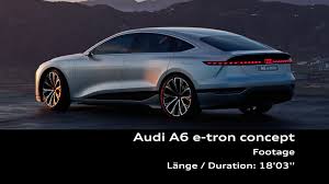 Powerful dynamic with electric drive. Footage Audi A6 E Tron Concept Video Audi Mediatv