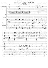 2006 the royal albert hall. Shine On You Crazy Diamond Sxophone Solo Sheet Music For Drum Group Saxophone Tenor Guitar Saxophone Baritone More Instruments Mixed Ensemble Musescore Com