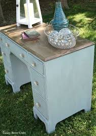 Coastal Desk Makeover Canary Street Crafts Desk Makeover Redo Furniture Diy Furniture