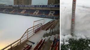 Villarreal de huerva weather forecasts. 13cm Of Snow Casts Doubt Upon Tonight S Eibar Villarreal Game As Com