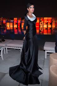 Princess Deena Aljuhani Abdulaziz Fashion Princess Style Satin Dress Long