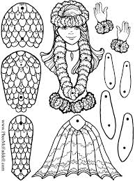 Mira Mermaid Puppet Coloring Page Www Pheemcfaddell Com Paper Dolls Mermaid Crafts Paper Puppets