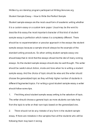 All papers should have a title page that contains the following: Calameo Student Sample Essay How To Write The Perfect Sample