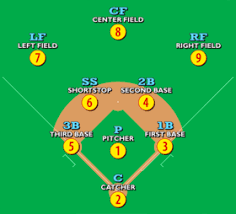 youth baseball position chart baseball positions