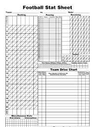 This score sheet was designed based on a paper copy of the ncaa football stat sheets. Football Stat Sheet National Football League Seasons American Football Teams