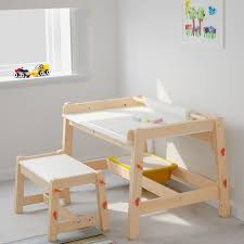Flisat Child S Bench Adjustable Ikea In 2020 Childrens Desk Ikea Childrens Desk Childrens Table