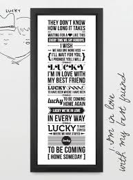 Lucky Im In Love With My Best Friend Lyrics Lucky By Jason Mraz Song Lyrics Print Typography Infiniteelevendesigns Lucky Jasonmraz Songprint Lyrics With Images Song Lyric Print Lucky Lyrics