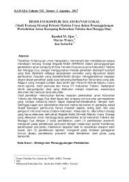 Maybe you would like to learn more about one of these? Pdf Resolusi Konflik Dalam Ranah Lokal Studi Tentang Strategi Brimob Maluku Utara Dalam Penanggulangan Perkelahian Antar Kampung Kelurahan Toboko Dan Mangga Dua Marno Wance Academia Edu