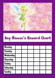 Purple Tinkerbell Star Sticker Reward Chart