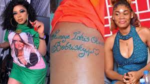 Naijagists.com rmd wife, jumobi mofe damijo' butterfly tattoo the wife of nollywood actor richard mofe damijo, mrs jumobi damijo was spotted last week with a butterfly tattoo on her right boob. Bobrisky Sheds Uncontrollable Tears As Another Fan Tattoos His Full Name On Her Body Kfn