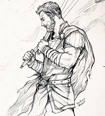 This easy thor drawing is dedicated to all of his fans out there. Thor Drawing At Paintingvalley Com Explore Collection Of Thor Drawing