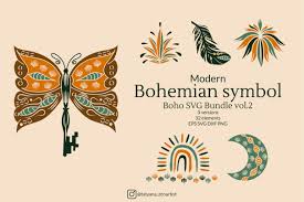 <svg width=158 height=185 xmlns:xlink the second svg is not rendered correctly because of that. Modern Bohemian Symbol Boho Svg Bundle Vol 2 835981 Cut Files Design Bundles
