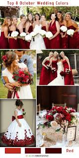 Top 8 October Wedding Colors To Steal October Wedding Colors Wedding Colors Red Fall Wedding Color Palette