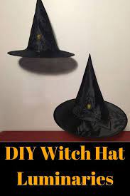 Diy Witches Hat Luminaries Witch Hat Diy Witch Diy Halloween Party Decor Diy