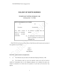 Although fishing vessels of less than 500 gt are exempted from registry under merchant shipping ordinance 1952, they are subjected to some provisions under the fisheries act 1985. Https Sagc Sabah Gov My Sites Default Files Law Merchantshippingordinance1960 Pdf