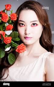 Korean rose flower hi-res stock photography and images