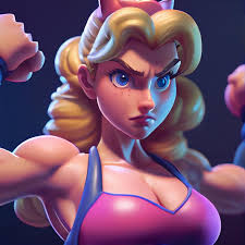 Prinsessan Peach är här för att rädda Super Mario 🤠 I den här nya  versionen är Peach fit, stark och hjälten, medan Mario är kidnappad! 😅  "Super Mario är i ett annat