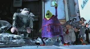 The pair are attacked and taken prisoner by a couple of unsavoury sewer rats named spike and there is also slapstick violence involving other characters. Ian Mckellen Cinema Flushed Away Toad