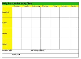 food journal diary templates to track