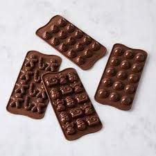 Almond bark (vanilla, chocolate, or other flavors). Silikomart Silicone Chocolate Molds Set Of 2 4 Christmas Styles On Food52
