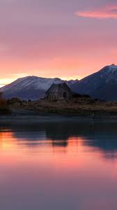New Zealand Sunrise Lake Mountains Sunrise Lake Lake Mountain Lake