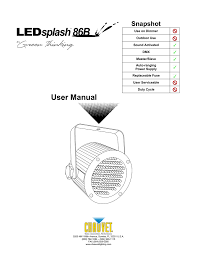 Chauvet 86 User Manual Manualzz Com